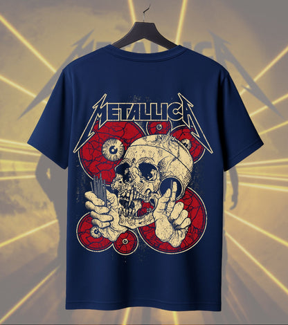 Metallica Skull & Roses Graphic Regular T-Shirt