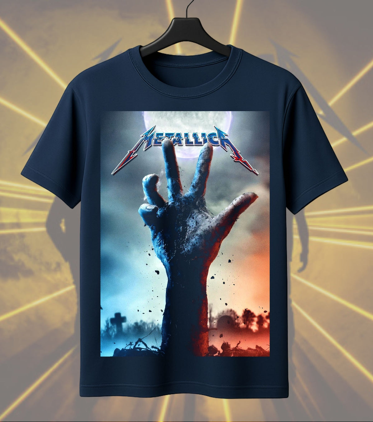 Metallica Rising Dead Hand Graphic Regular T-Shirt