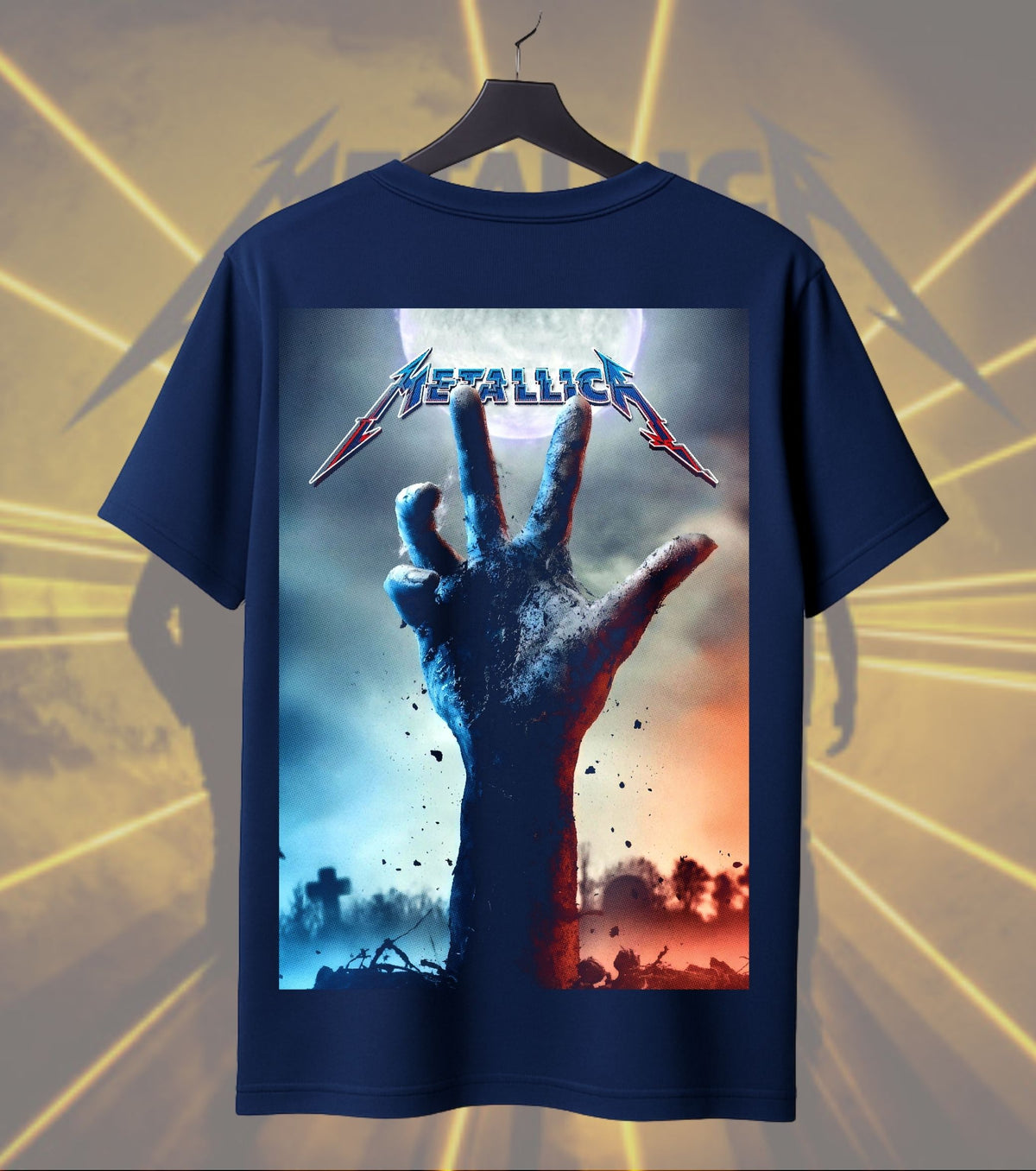 Metallica Rising Dead Hand Graphic Regular T-Shirt