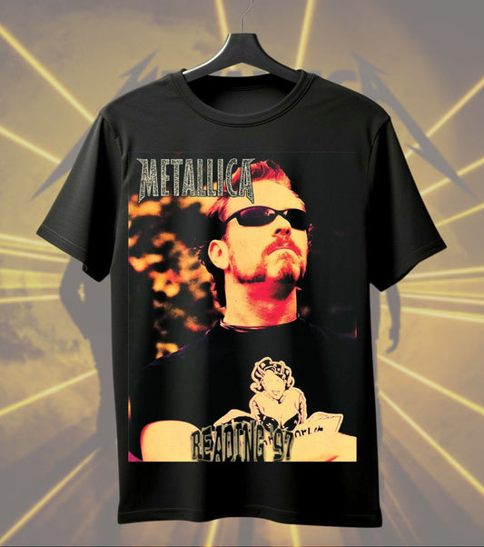 Metallica James Hetfield & Band Portrait Dual Print Regular T-Shirt