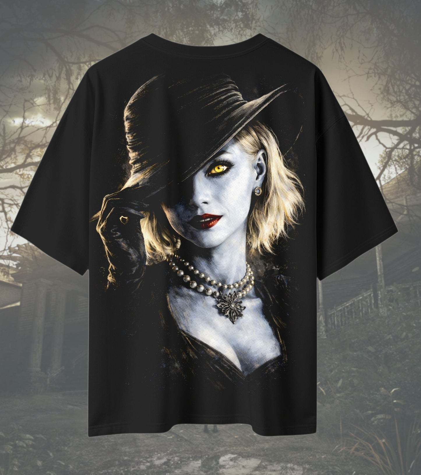 Resident Evil Village Lady Dimitrescu T-Shirt – Gothic Horror Graphic