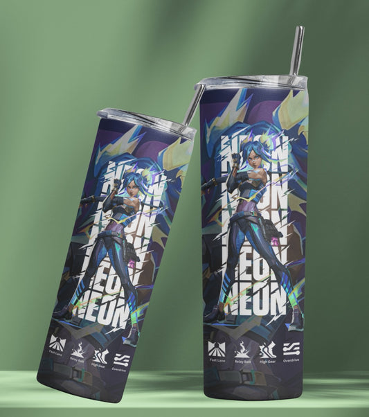 Neon Stainless Steel Tumbler – 591 ml