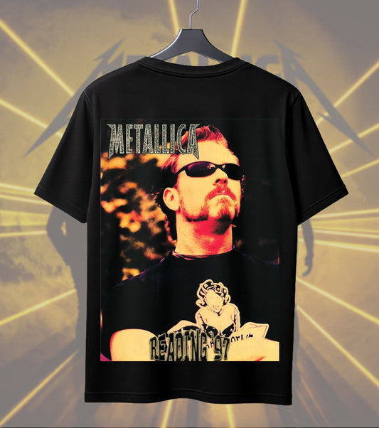 Metallica James Hetfield & Band Portrait Dual Print Regular T-Shirt