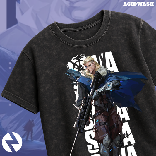 Sova | Valorant – Hunter’s Focus Acid Wash Tee