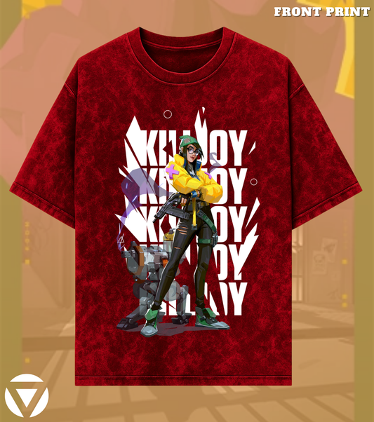 Killjoy | Valorant – Tech Genius Acid Wash Tee