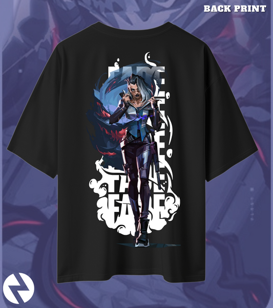 Fade | Valorant – Nightmare’s Embrace Oversized Tee (240 GSM Heavyweight)