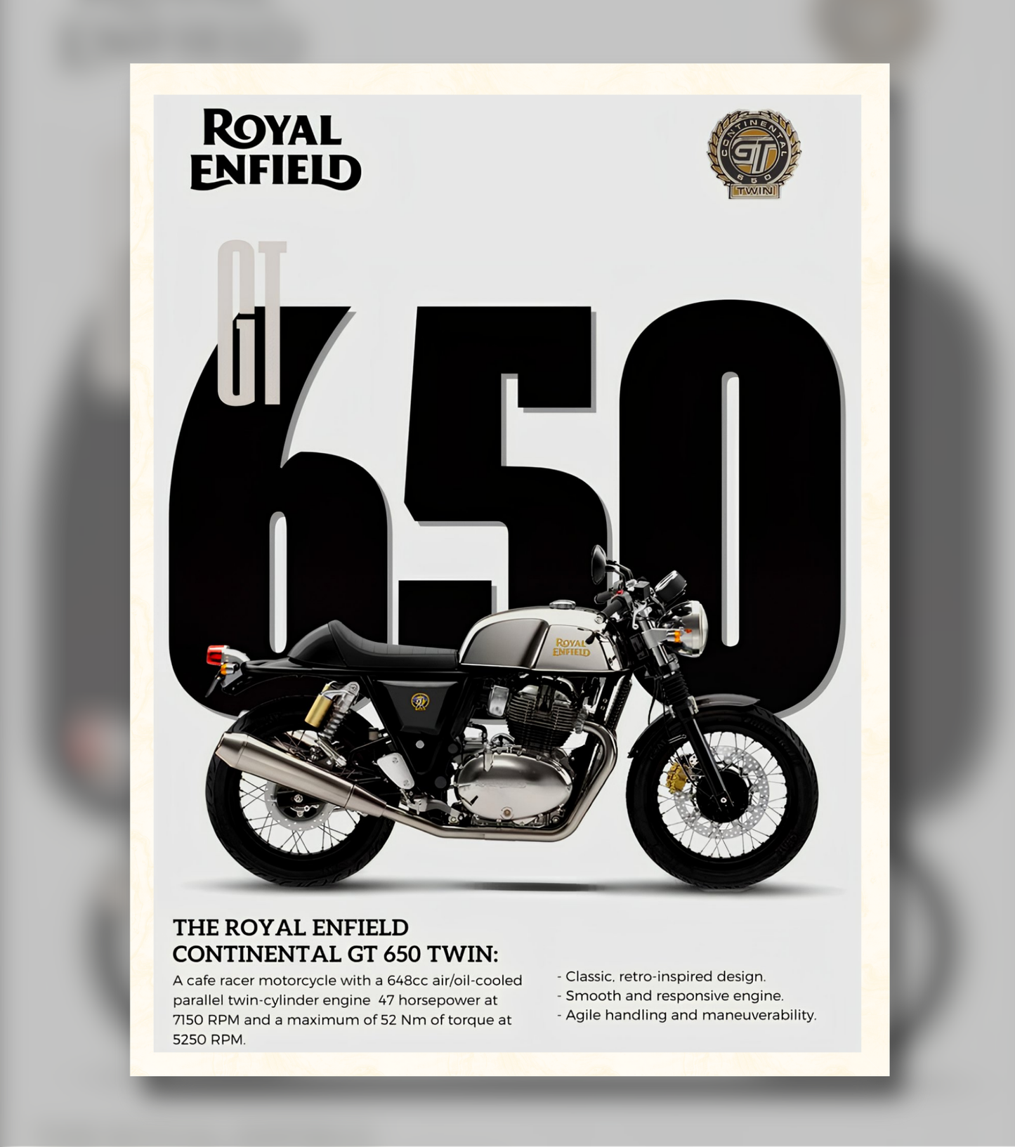 Royal Enfield Continental GT 650 Poster