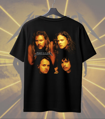 Metallica James Hetfield & Band Portrait Dual Print Regular T-Shirt