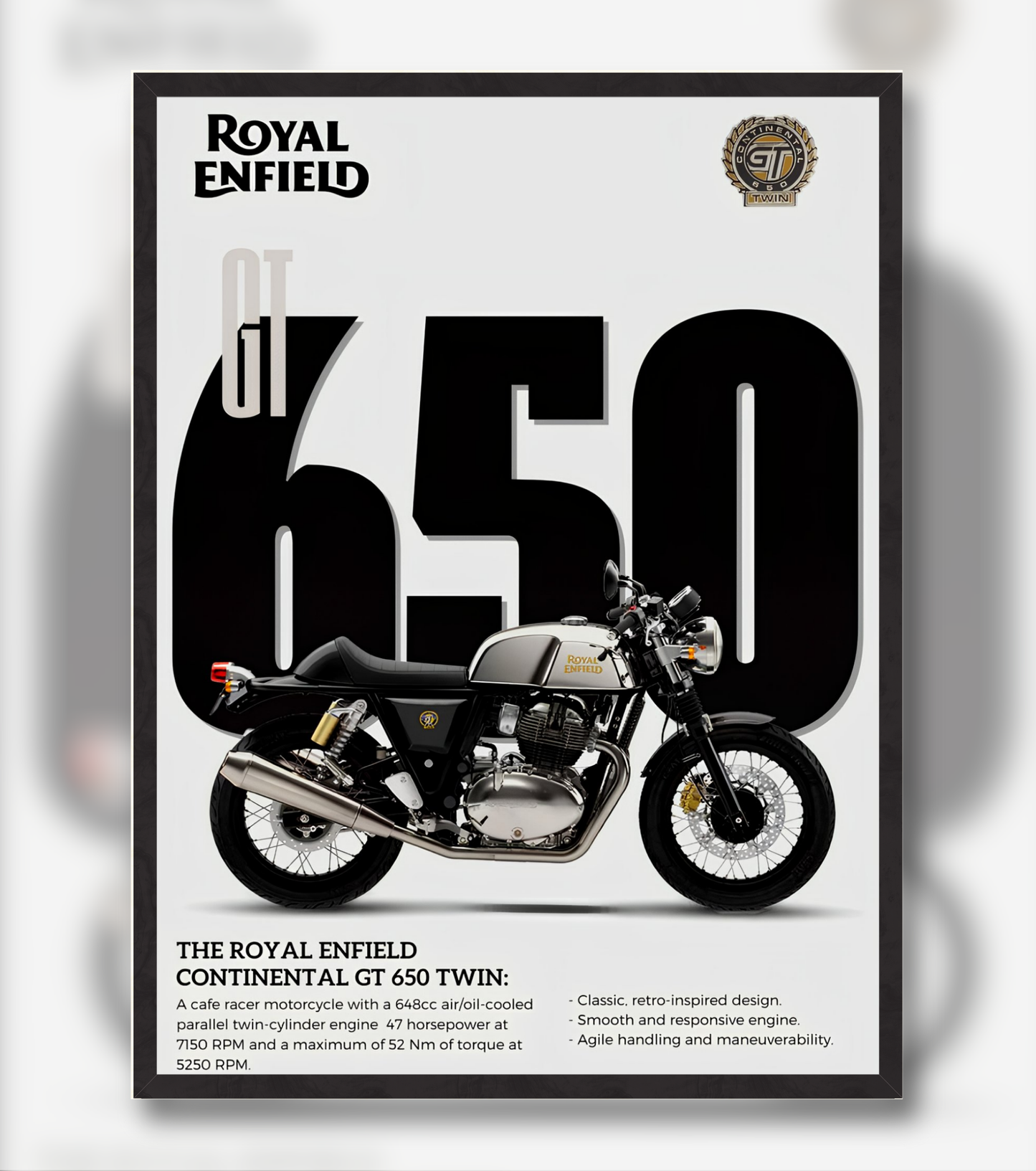 Royal Enfield Continental GT 650 Poster