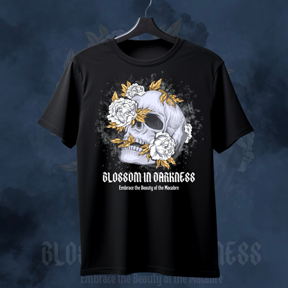 Blossom in Darkness – Skull & Roses Tee