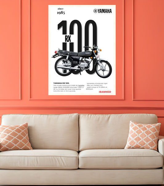 Yamaha RX 100 Poster