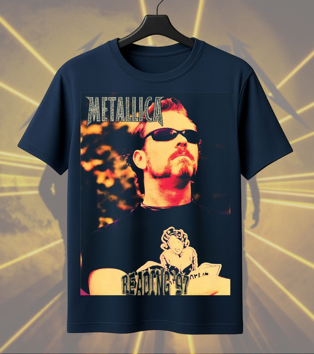 Metallica Master of Puppets & Hetfield Dual Print Regular T-Shirt