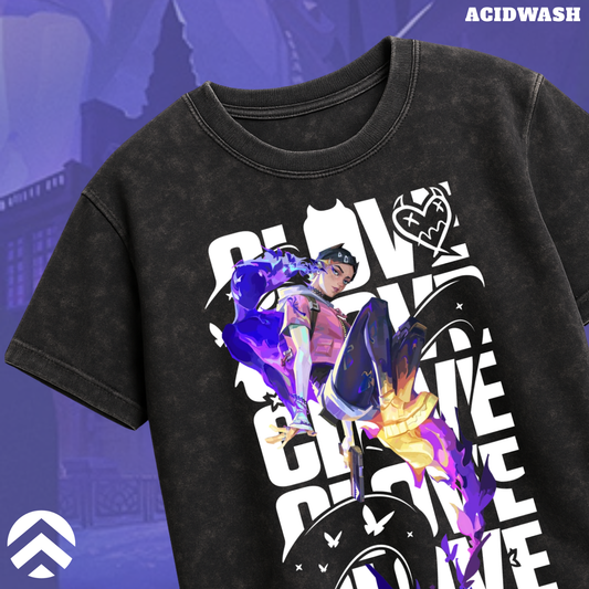 Clove | Valorant – Eternal Mischief Acid Wash Tee