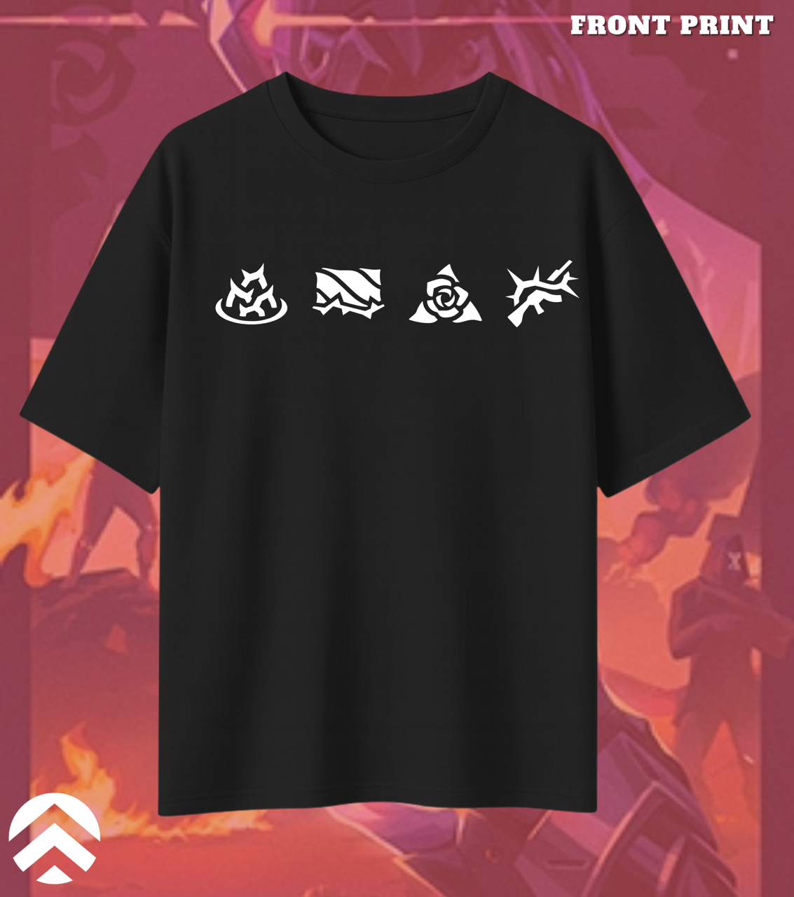 Valorant Vyse – Shadow Serpent Oversized Tee (240 GSM Premium)