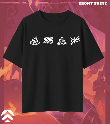 Valorant Vyse – Shadow Serpent Oversized Tee (240 GSM Premium)