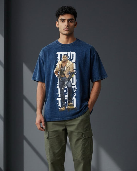 Tejo | Street Enforcer – Premium 240 GSM Oversized Acid Wash T-Shirt
