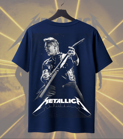 Metallica Live Guitarist Portrait Graphic Regular T-Shirt