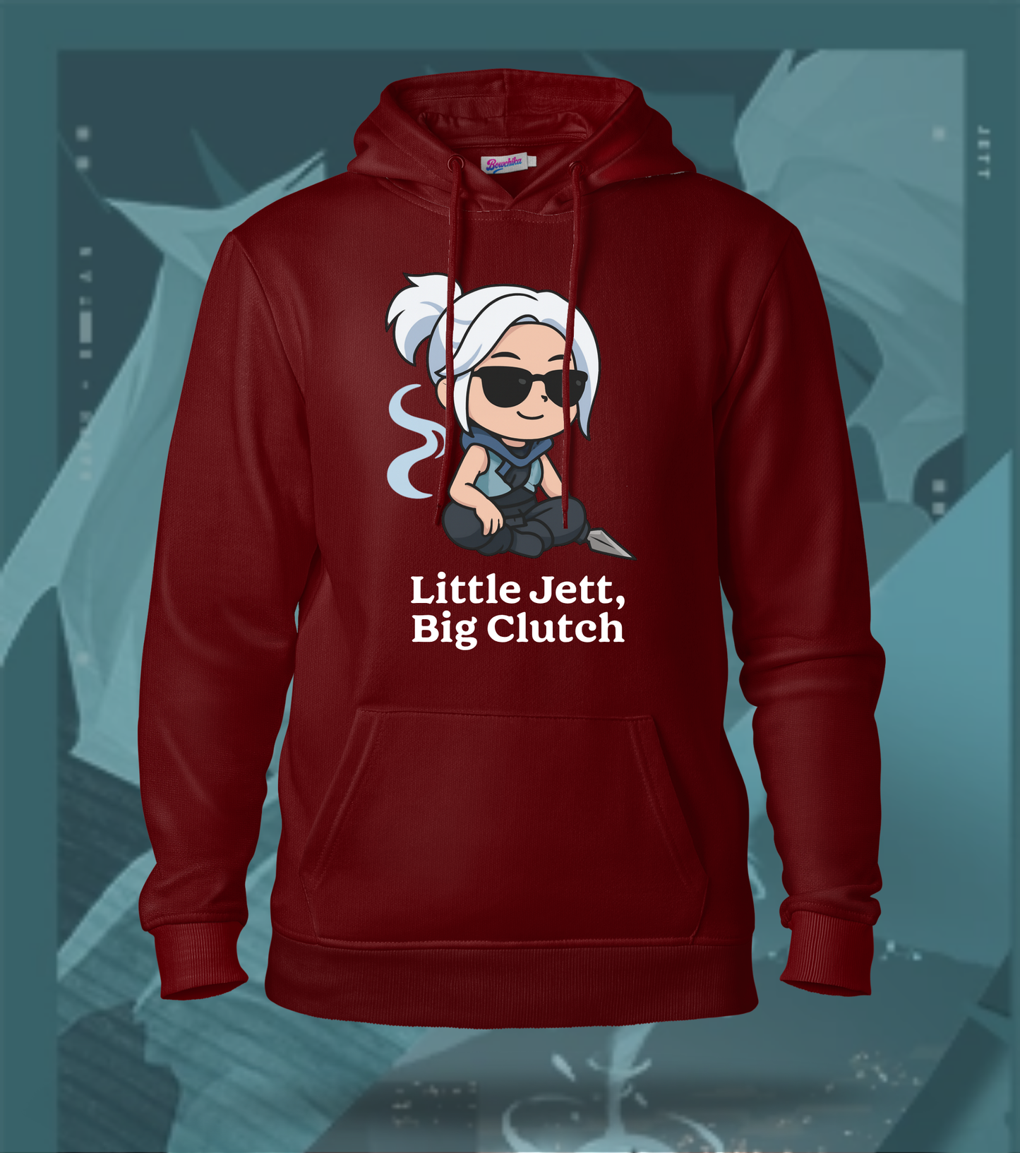 Valorant Little Jett, Big Clutch Regular Hoodie
