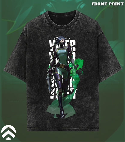 Viper | Toxic Precision – Premium 240 GSM Heavy Oversized Acid Wash Tee