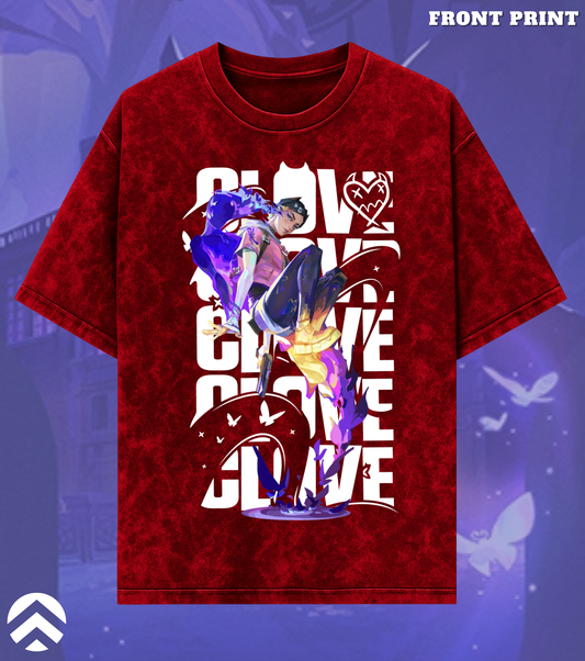 Clove | Immortal Trickster – 240 GSM Premium Acid Wash Oversized Tee