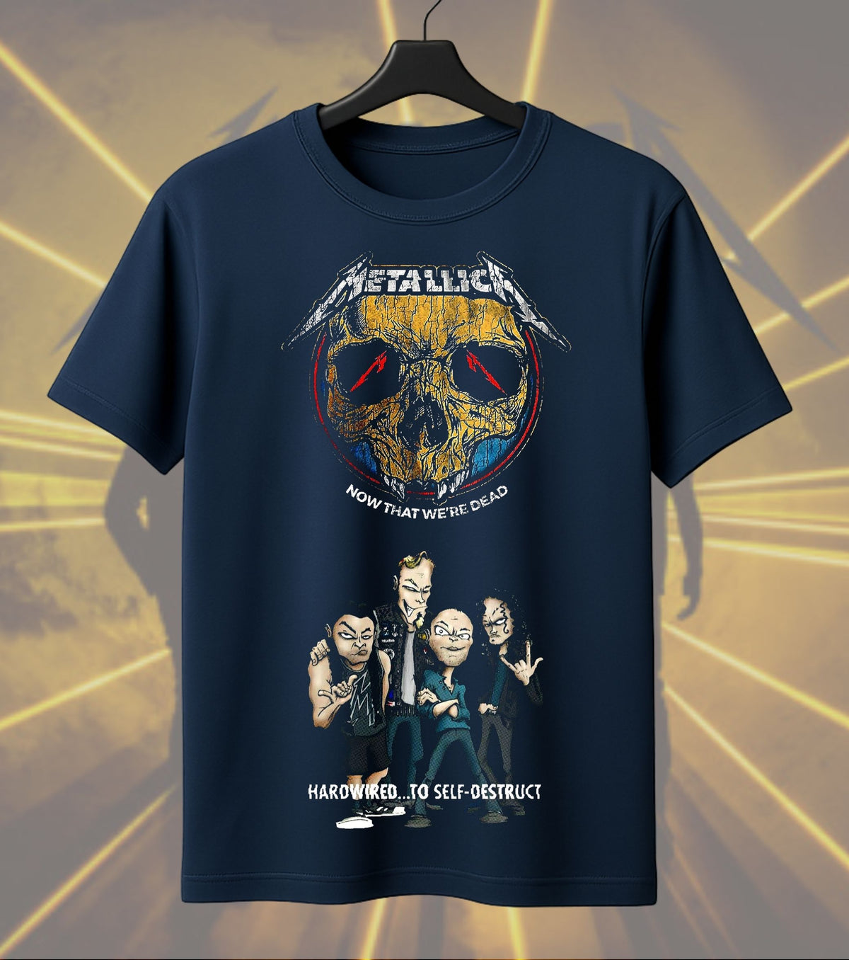 Metallica Hardwired Band Graphic Regular T-Shirt