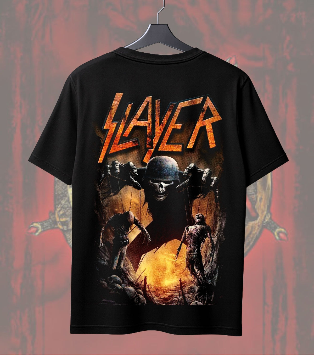Slayer Puppetmaster T-Shirt | Heavy Metal Music Graphic Tee | Front & Dual Print