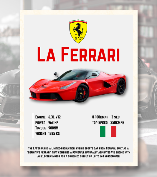 Ferrari LaFerrari Poster