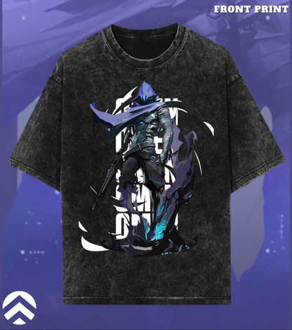 Omen | Valorant – Shadow Reaper 240 GSM Oversized Acid Wash Tee