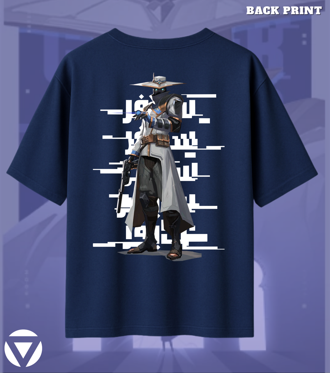 Valorant Cypher – Silent Watch Oversized Heavyweight Tee (240 GSM)