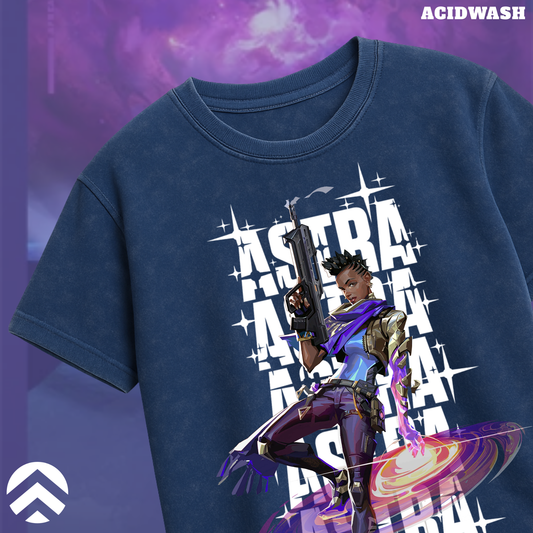 Astra | Valorant – Cosmic Vision Acid Wash Tee