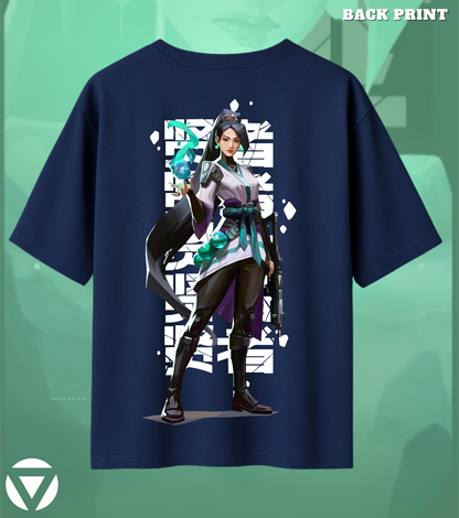 Valorant Sage – Guardian Spirit Oversized Tee (240 GSM Premium)