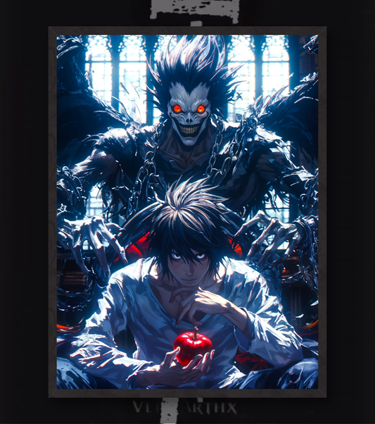 The Shinigami’s Shadow – Death Note Wall Art