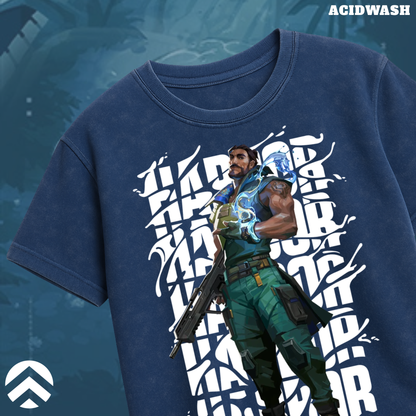Harbor | Valorant – Tidal Force Acid Wash Tee