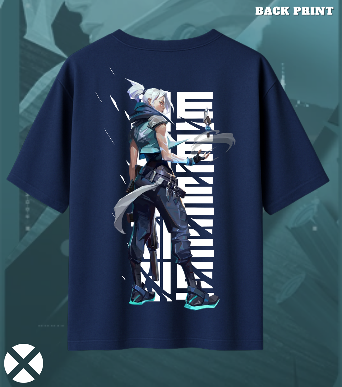 Jett | Valorant – Stormchaser Oversized Tee (240 GSM Heavyweight)