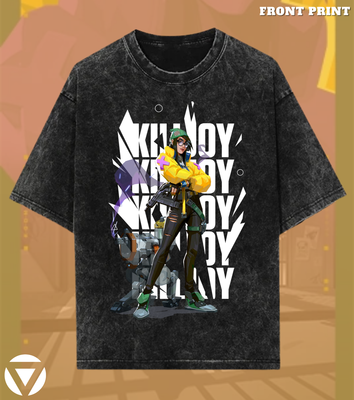 Killjoy | Valorant – Tech Genius Acid Wash Tee