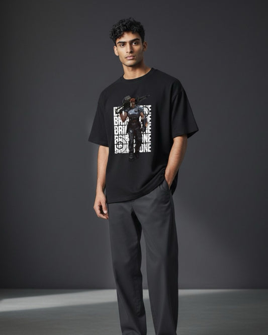 Brimstone - Tactical Commander Valorant T Shirt | Heavy Fire Tee