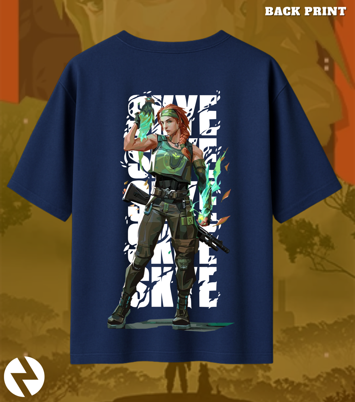 Valorant Skye – Nature’s Resolve Oversized Tee (240 GSM Premium)