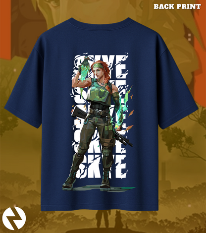 Valorant Skye – Nature’s Resolve Oversized Tee (240 GSM Premium)