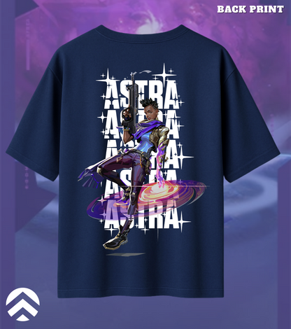 Astra | Valorant – Cosmic Vision Oversized Tee (240 GSM Heavyweight)