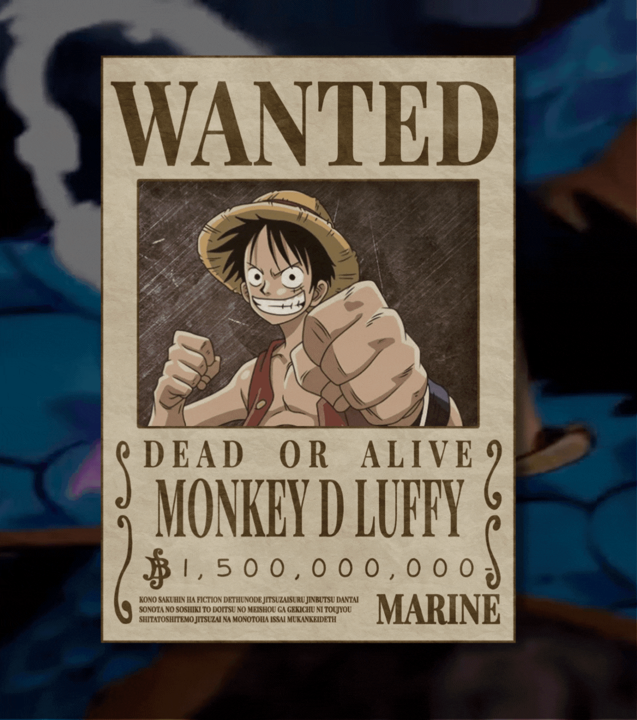 Monkey D. Luffy – One Piece Wanted Poster