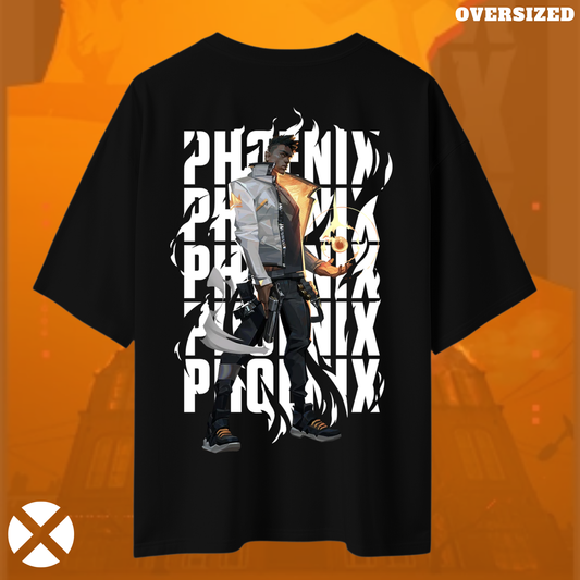 Phoenix | Valorant – Blazing Rebirth Oversized tee
