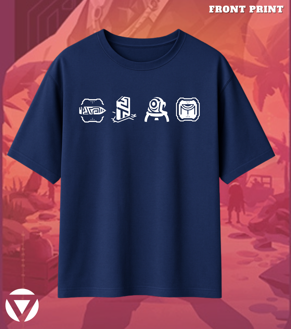 Chamber | Valorant – Deadly Elegance Oversized Tee (240 GSM Heavyweight)