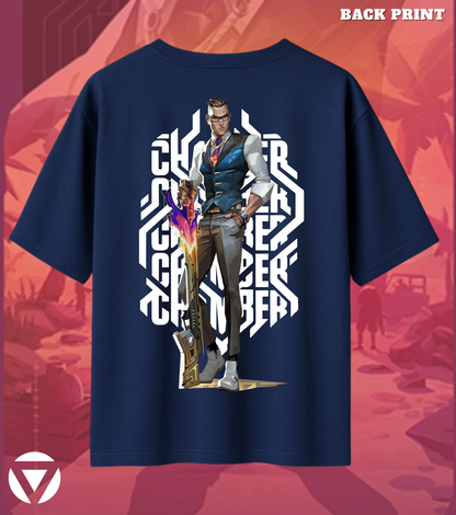 Chamber | Valorant – Deadly Elegance Oversized Tee (240 GSM Heavyweight)