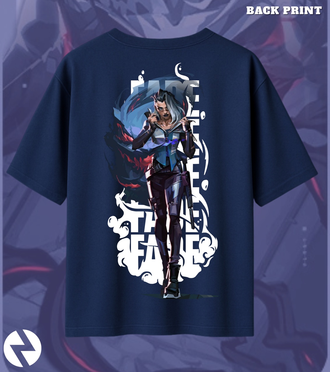 Fade | Valorant – Nightmare’s Embrace Oversized Tee (240 GSM Heavyweight)