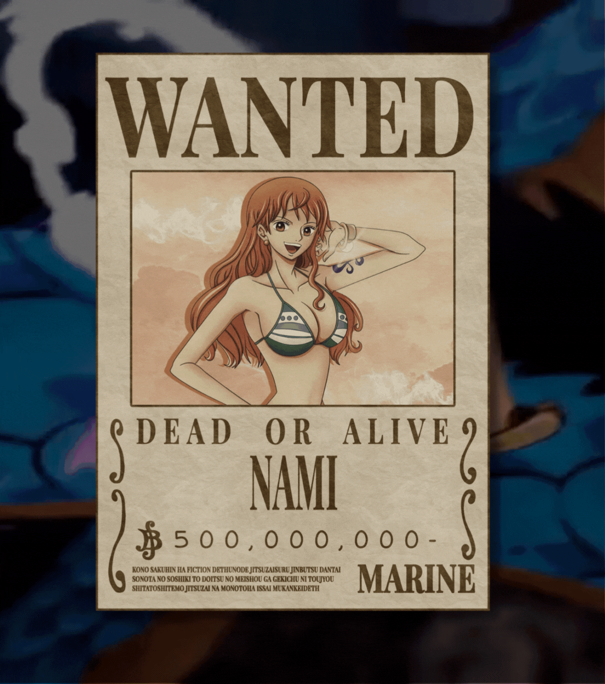 Nami – One Piece Wanted Poster