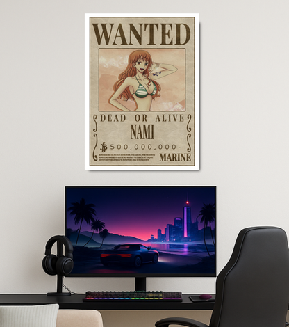 Nami – One Piece Wanted Poster