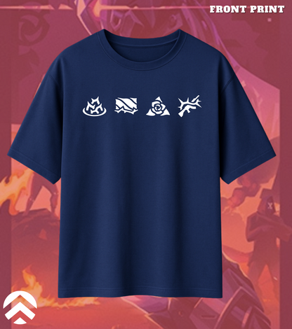 Valorant Vyse – Shadow Serpent Oversized Tee (240 GSM Premium)