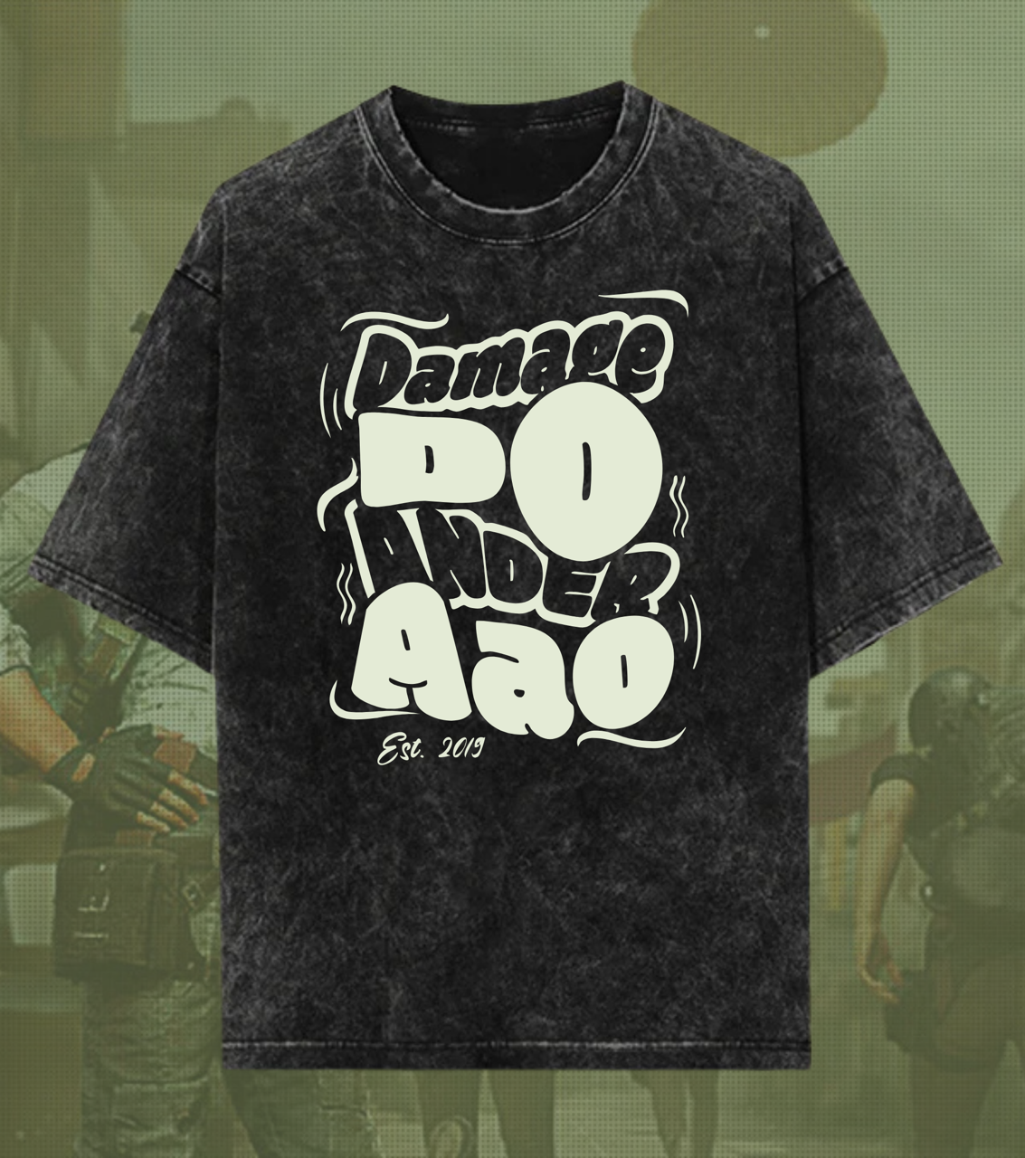 Damage Do Ander Aao – Snax OG Acid Wash Oversized Tee