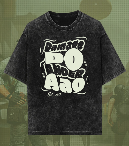 Damage Do Ander Aao – Snax OG Acid Wash Oversized Tee