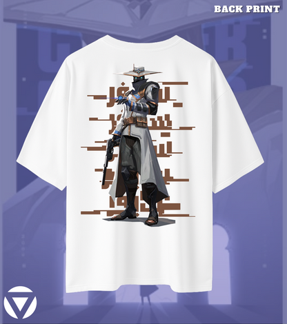 Valorant Cypher – Silent Watch Oversized Heavyweight Tee (240 GSM)